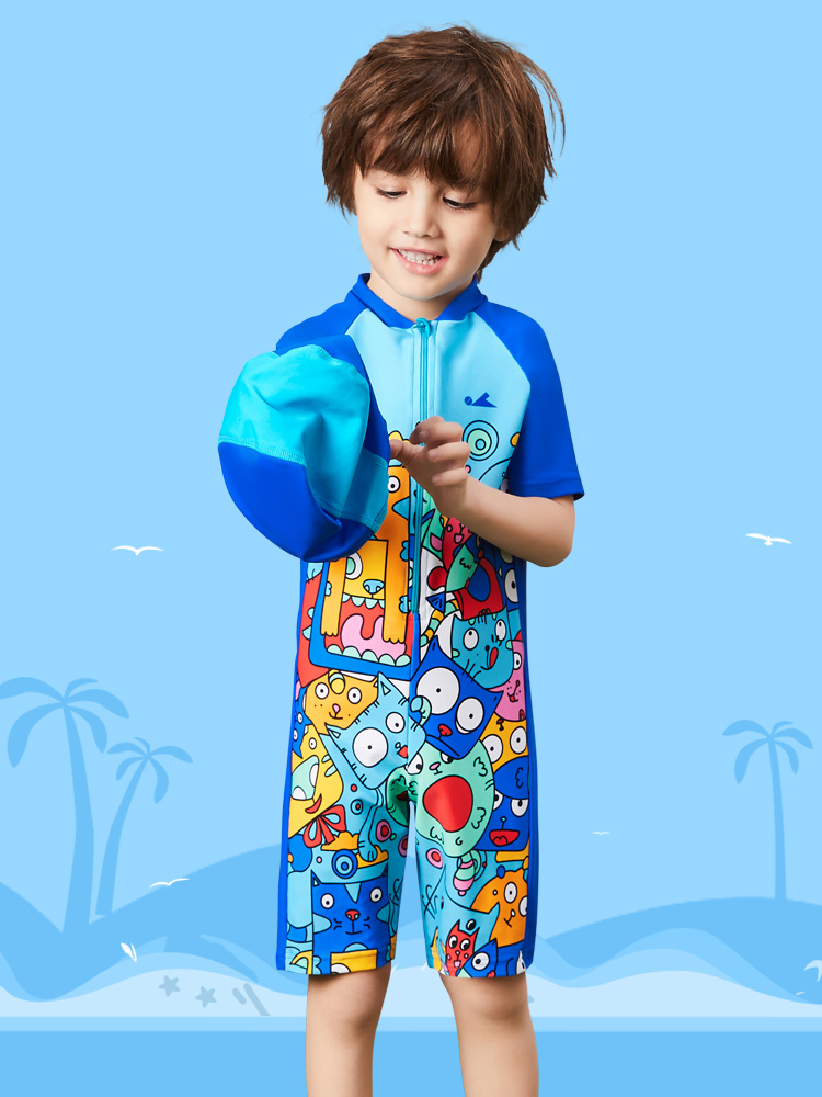 Y0515,兒童連體游泳衣,圖片4