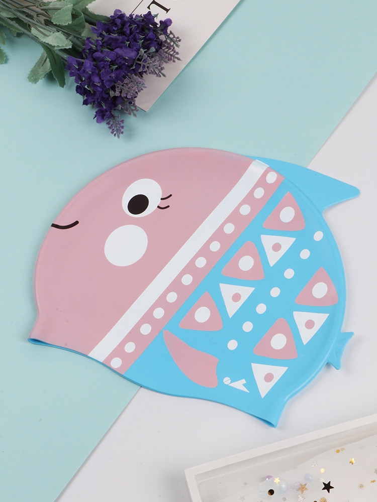 K0052,可愛卡通印花泳帽,圖片3