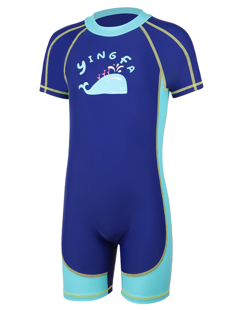 Y0512,短袖男童連體泳衣,圖片5