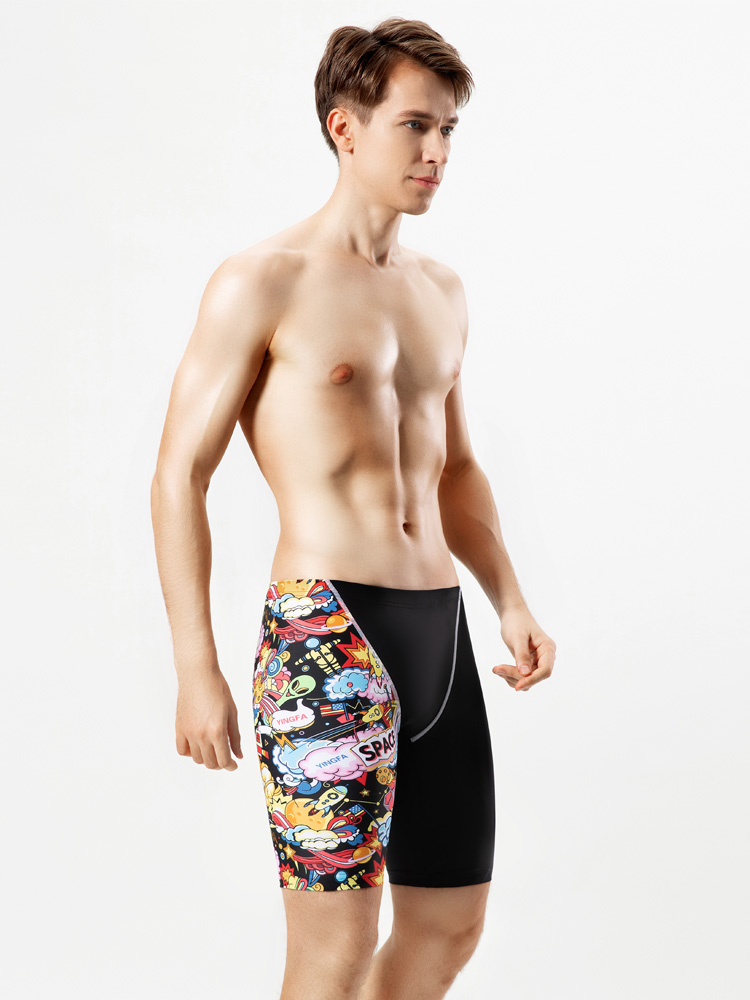 Y3927,五分平角及膝泳褲,圖片3