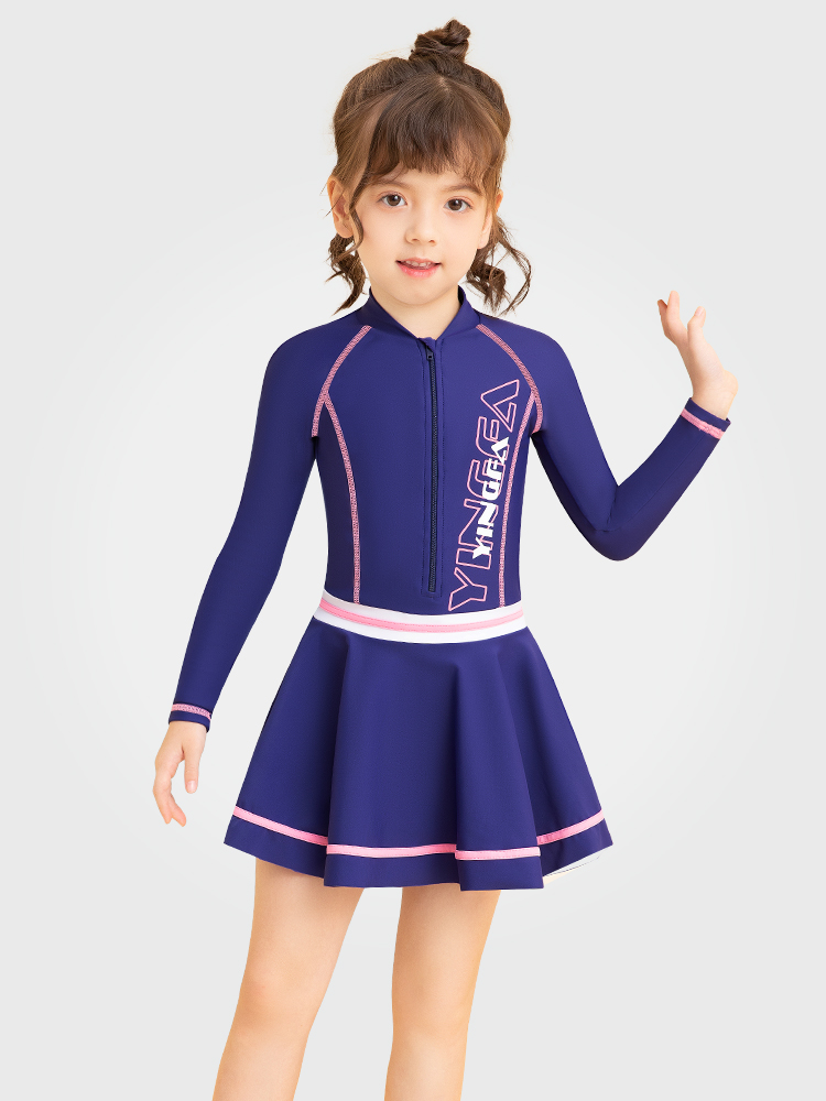 Y0522,兒童裙式游泳衣,圖片1