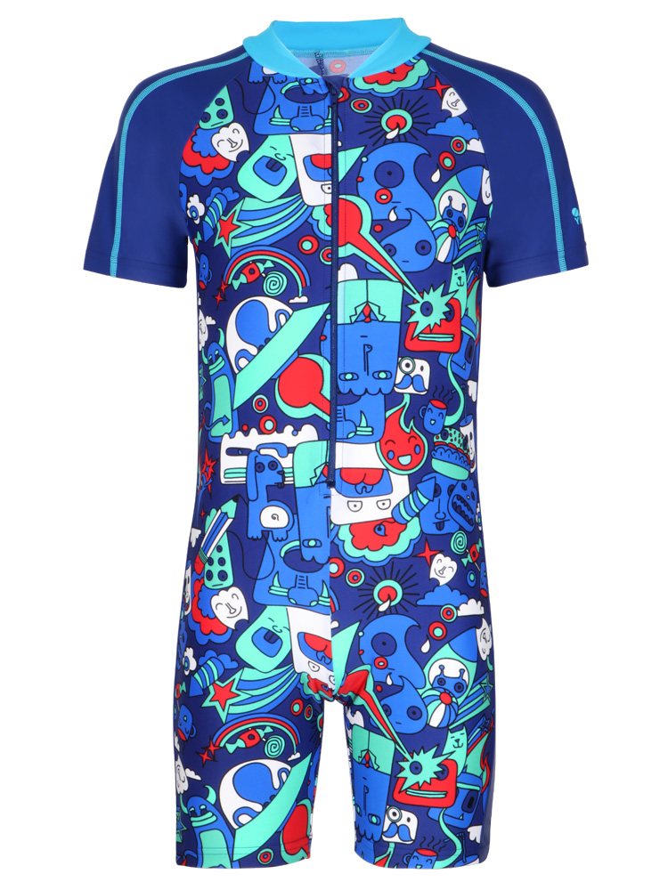 Y0507,男童連體游泳衣,圖片5