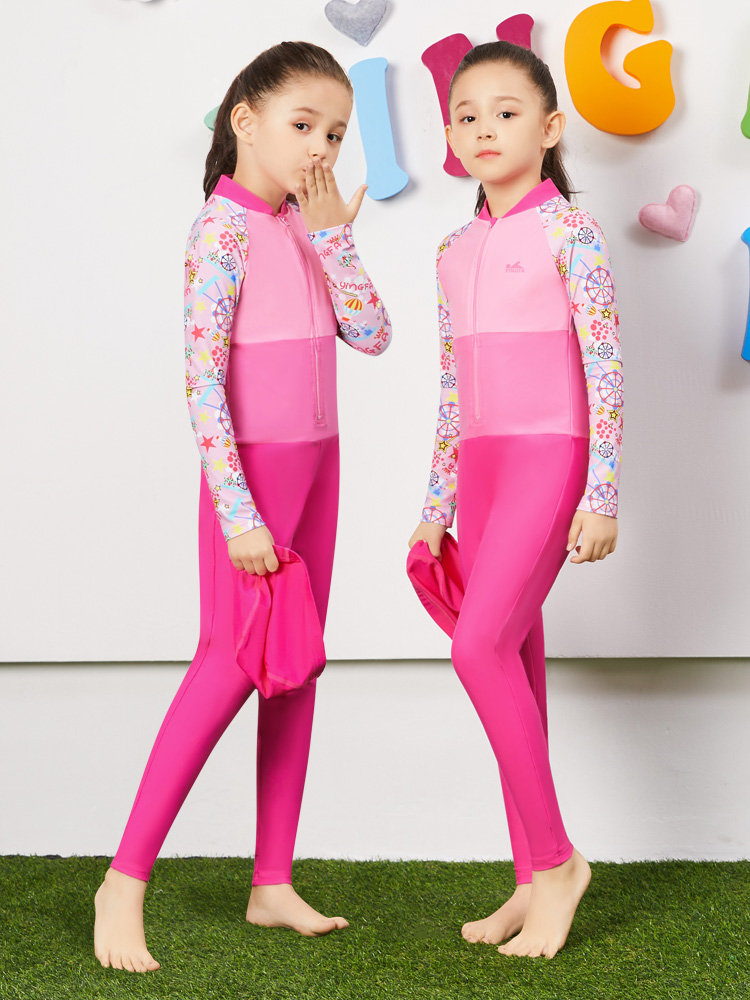 Y0378,兒童防曬游泳裝,圖片2