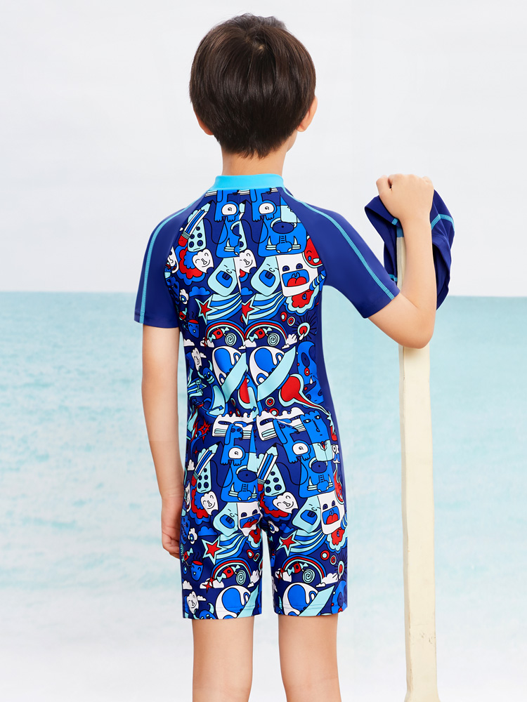 Y0507,男童連體游泳衣,圖片4