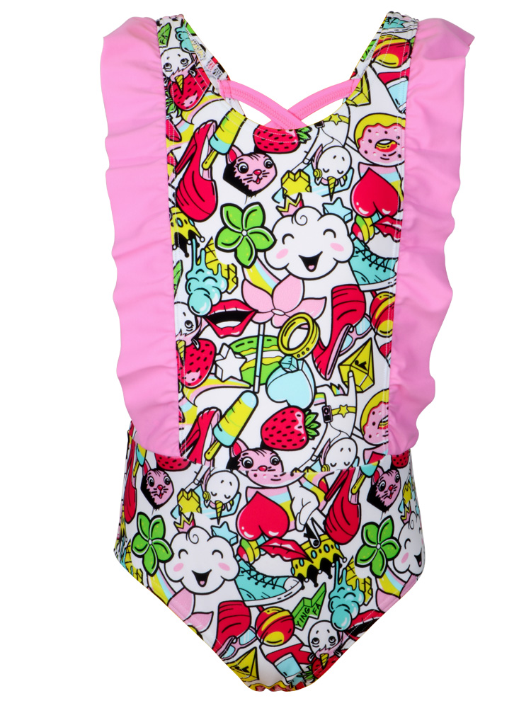 Y0518,兒童連體三角泳衣,圖片5