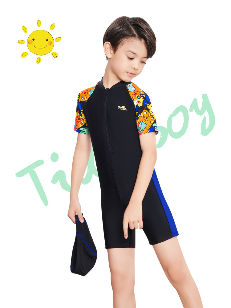 Y0508,兒童速干防曬泳裝,圖片2