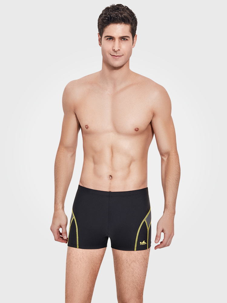 Y3908,休閑男士平角泳褲,圖片1