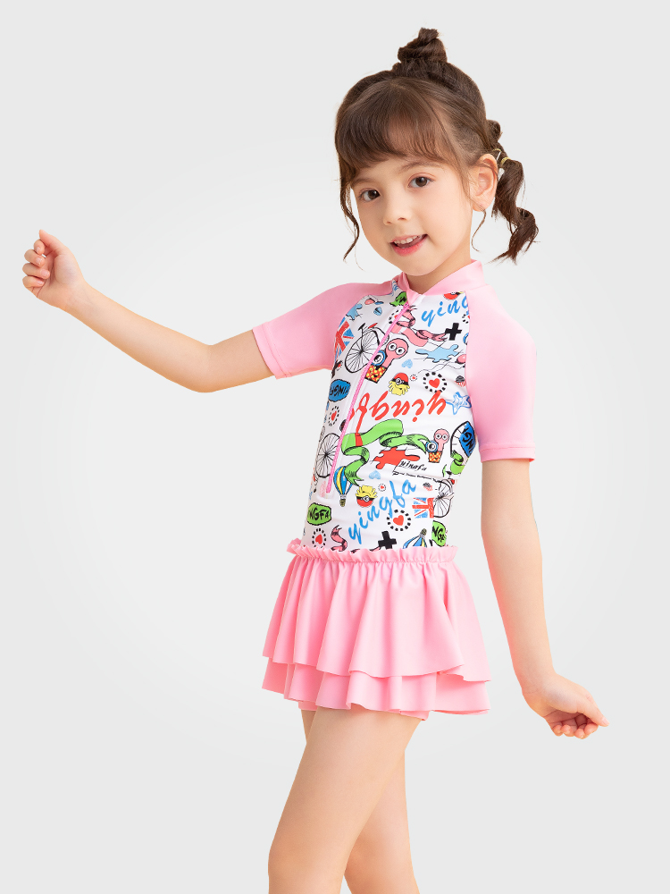 Y0523,可愛卡通游泳衣,圖片1