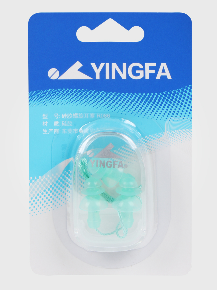 R086,硅膠螺旋耳塞(有繩),圖片1