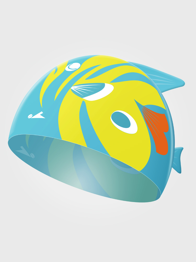 K0052,可愛卡通印花泳帽,圖片1