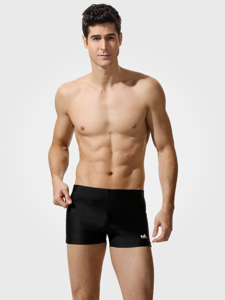 Y3617,休閑男士平角泳褲,圖片1