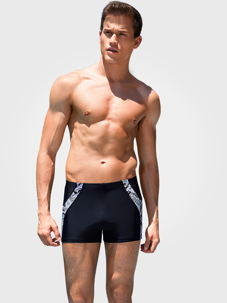 Y3825,男士平角泳褲,圖片1