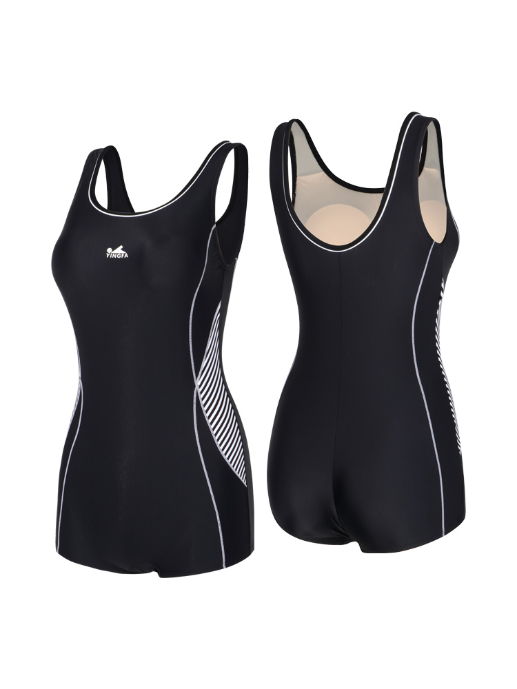 Y1919-B,休閑連體平角泳衣,圖片3