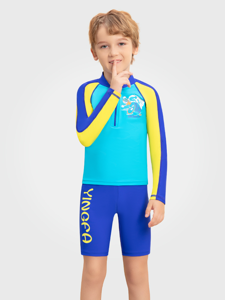 Y0533,男童分體泳衣,圖片1
