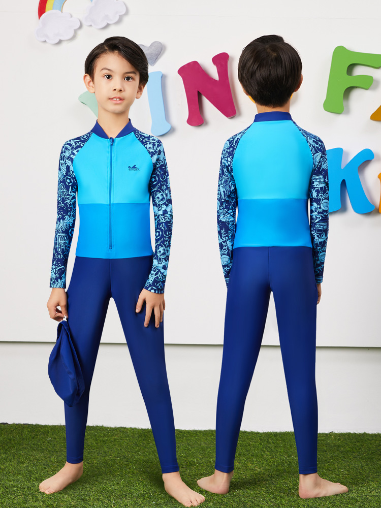 Y0378,兒童防曬游泳裝,圖片4