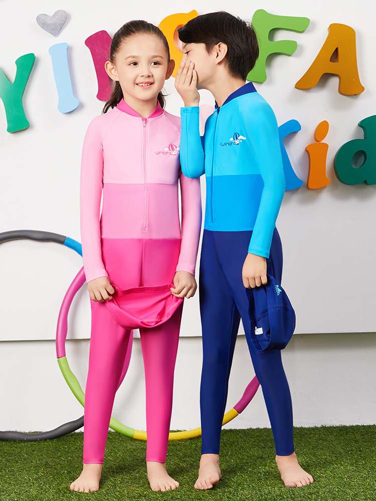 Y0379,兒童長袖防曬泳衣,圖片4