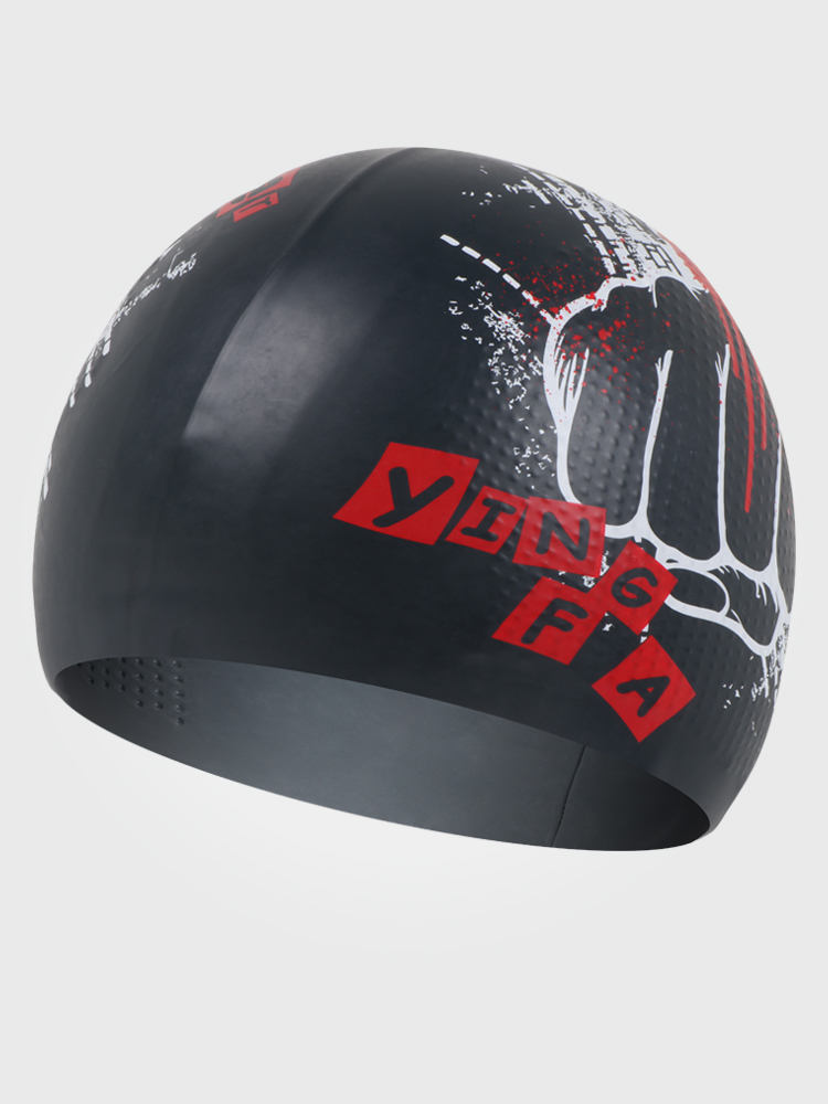 C0069,無皺顆粒游泳帽,圖片1