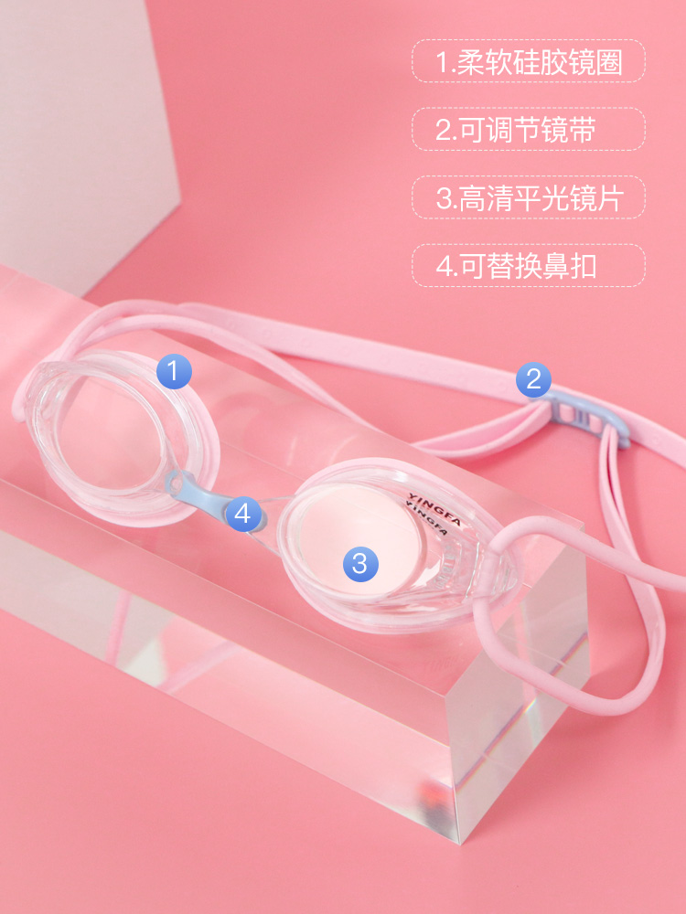 Y590AF,高清防霧泳鏡,圖片3
