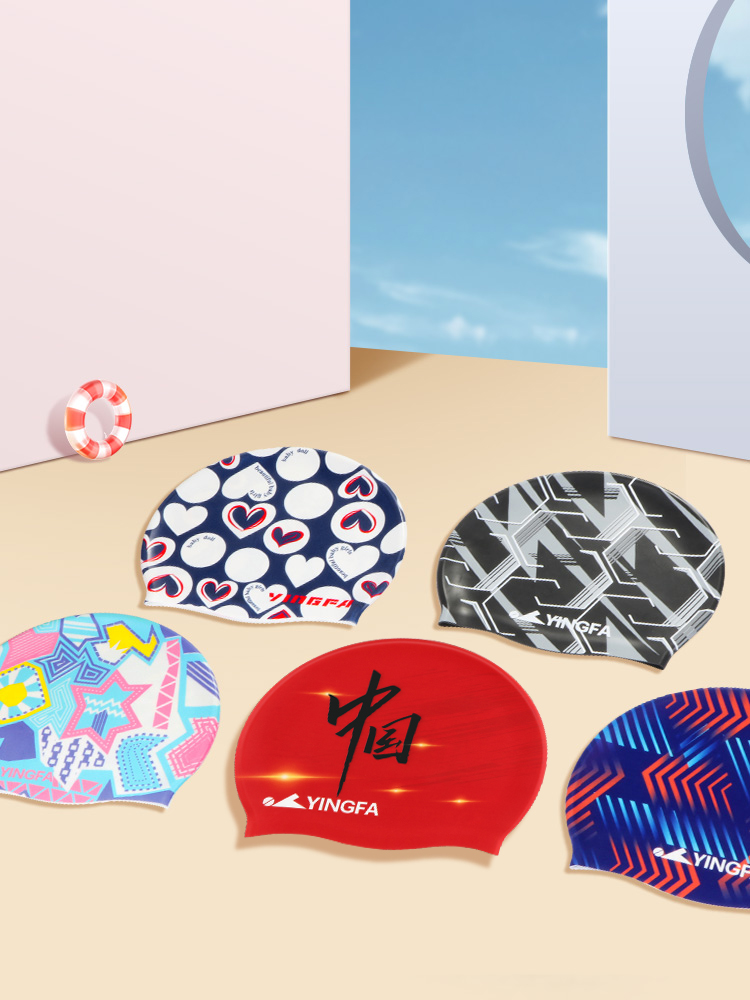 C0080,硅膠印花泳帽,圖片2