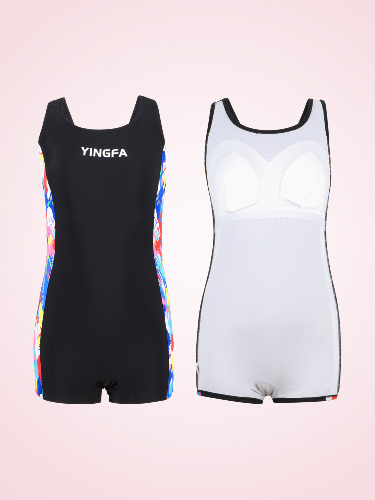 Y0542,女童平角連體泳衣,圖片5