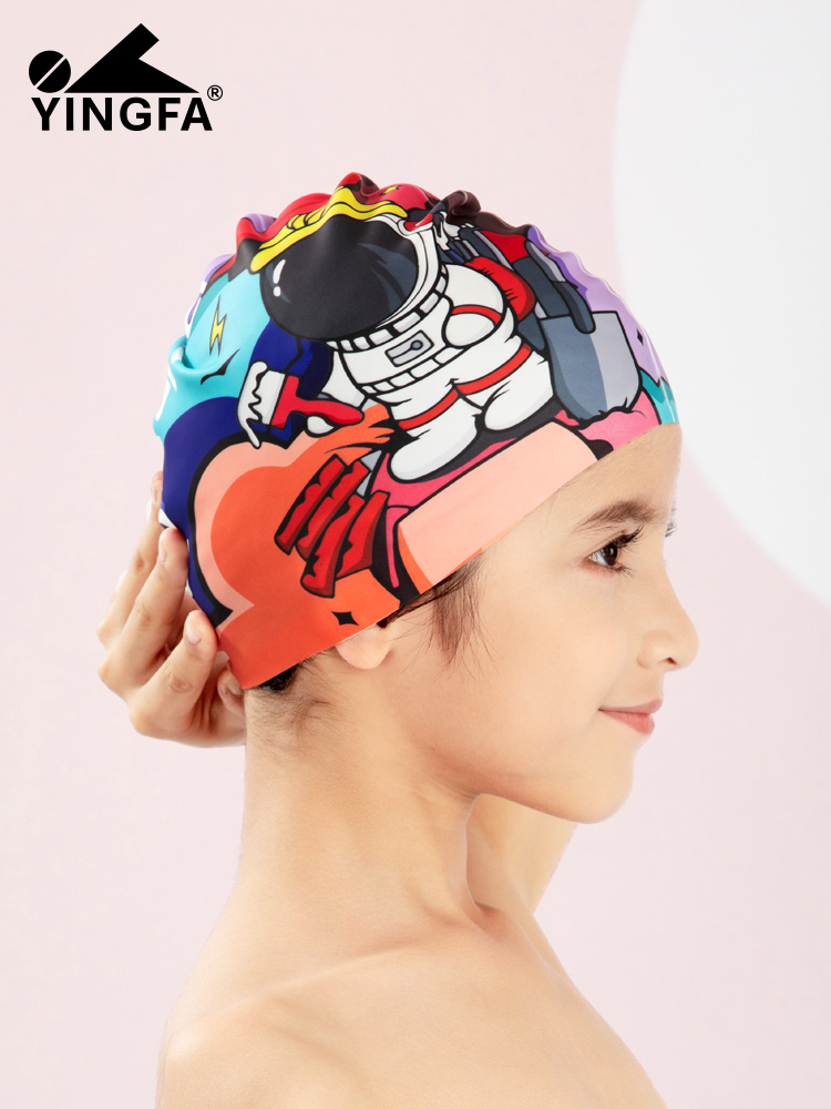 K0053,卡通印花泳帽,圖片1