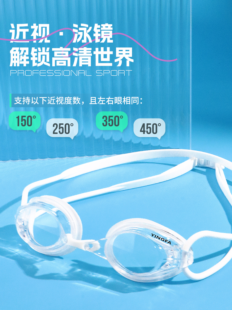 OK570AF,防霧近視小框泳鏡,圖片2