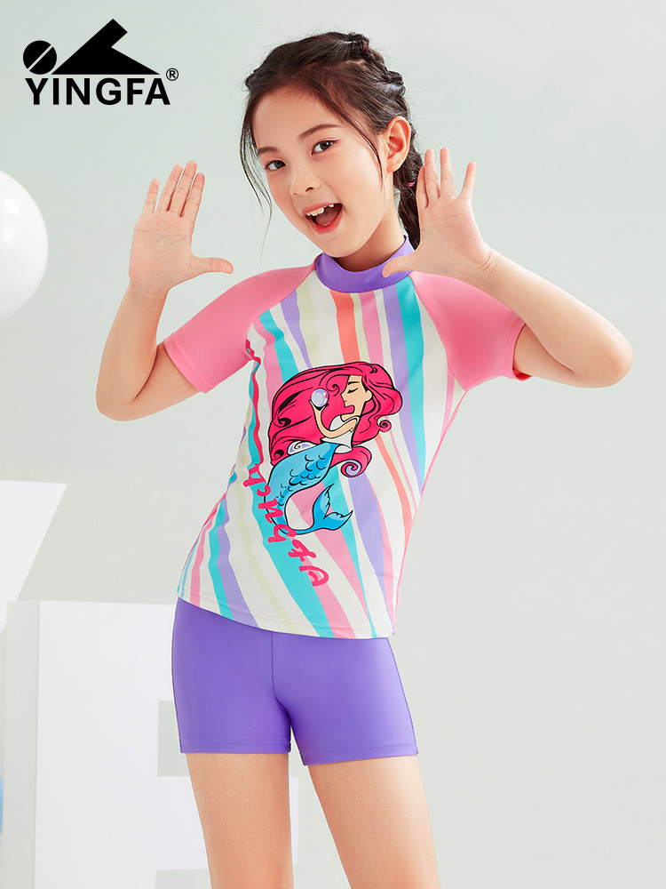 Y0599,女童分體泳衣,圖片1