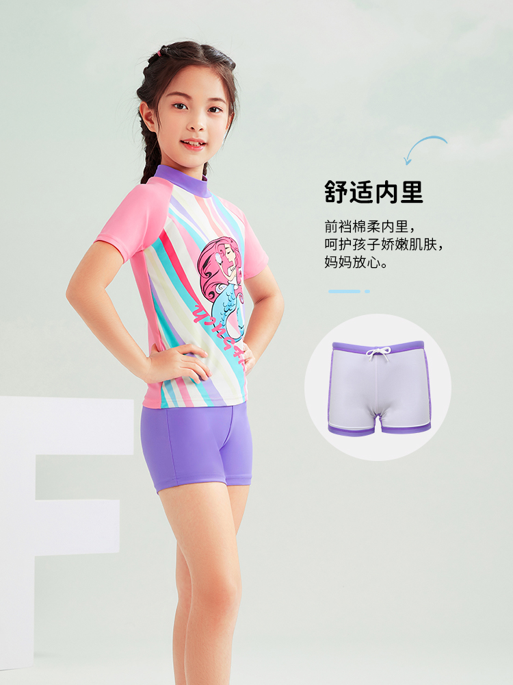 Y0599,女童分體泳衣,圖片4