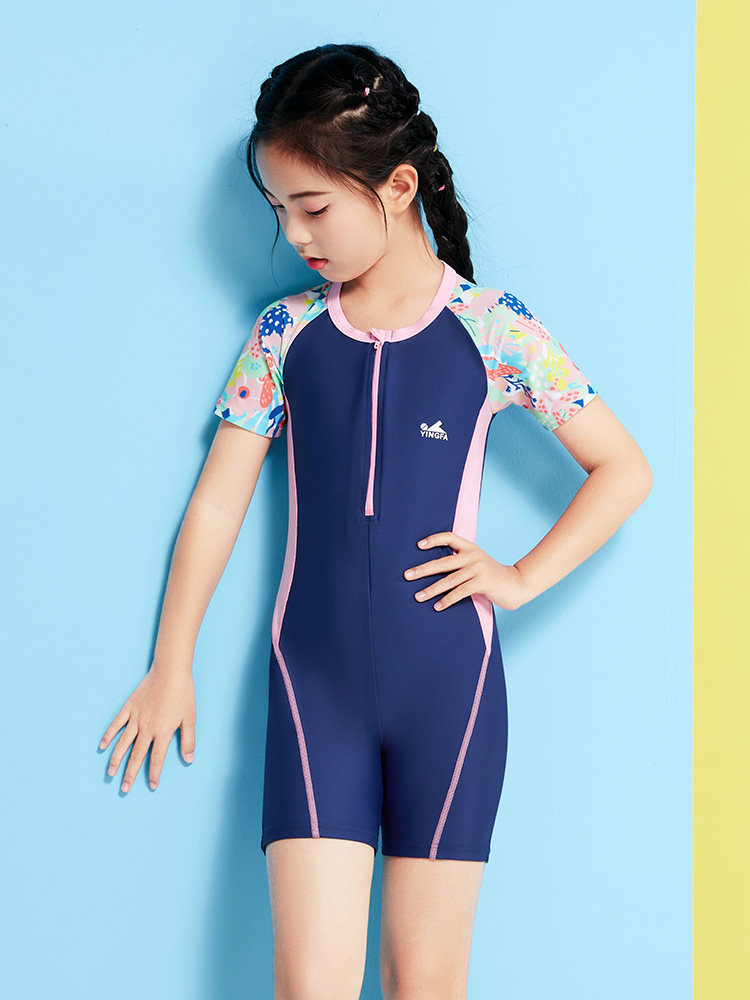 Y0579,女童連體泳衣,圖片2