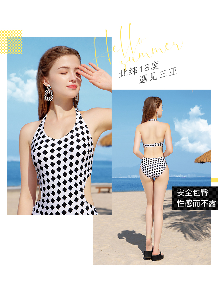 Y2302,三角連體泳衣,圖片3