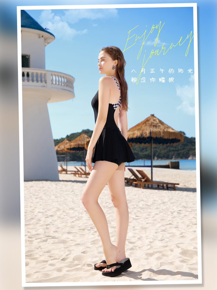 Y2308,連體裙式泳衣,圖片5