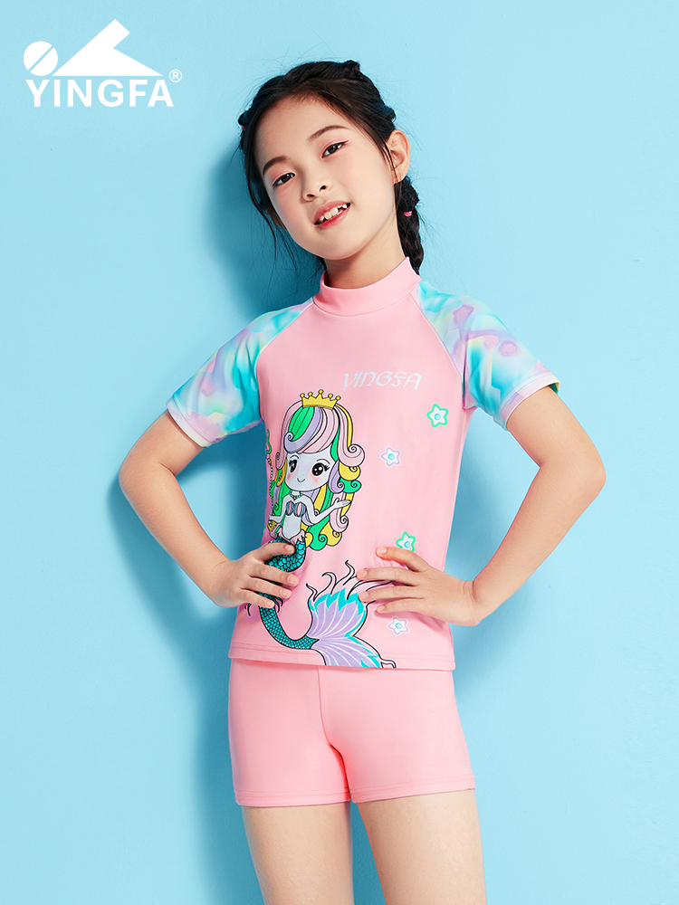 Y0595,女童分體泳衣,圖片1