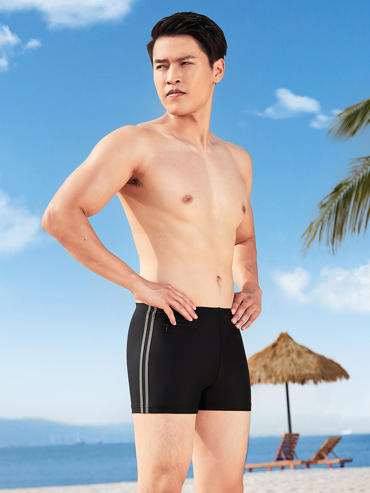Y3957,男士平角泳褲,圖片2