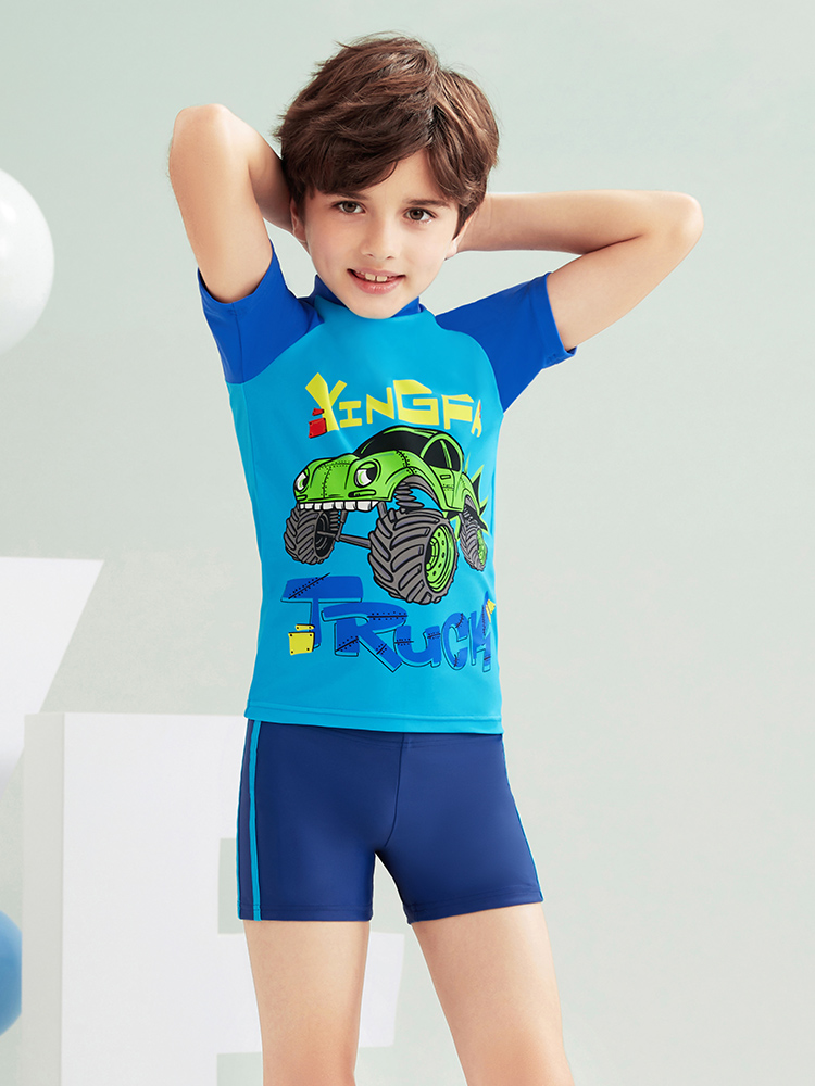 Y0558,男童分體泳衣,圖片5