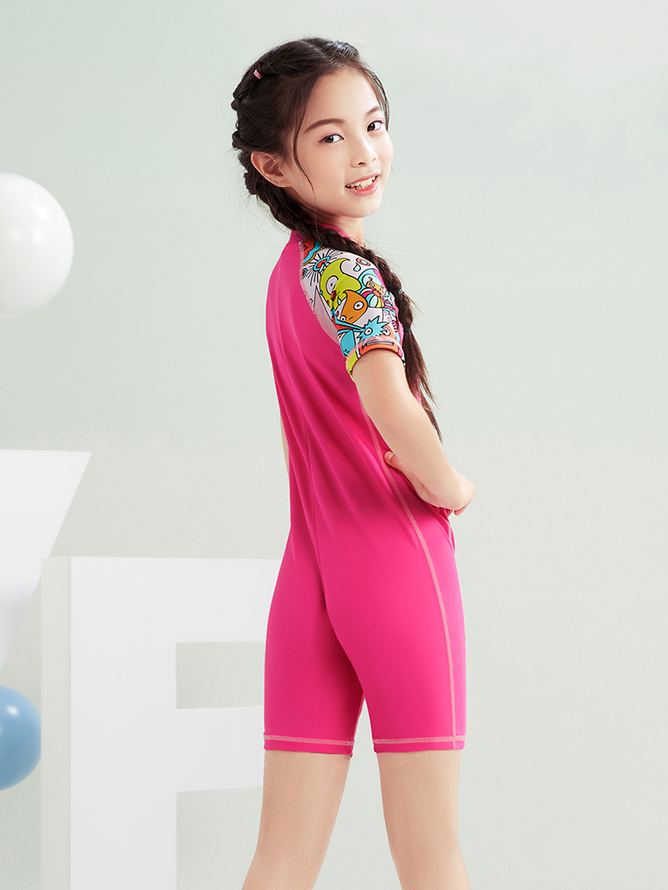 Y0577,女童連體泳衣,圖片5