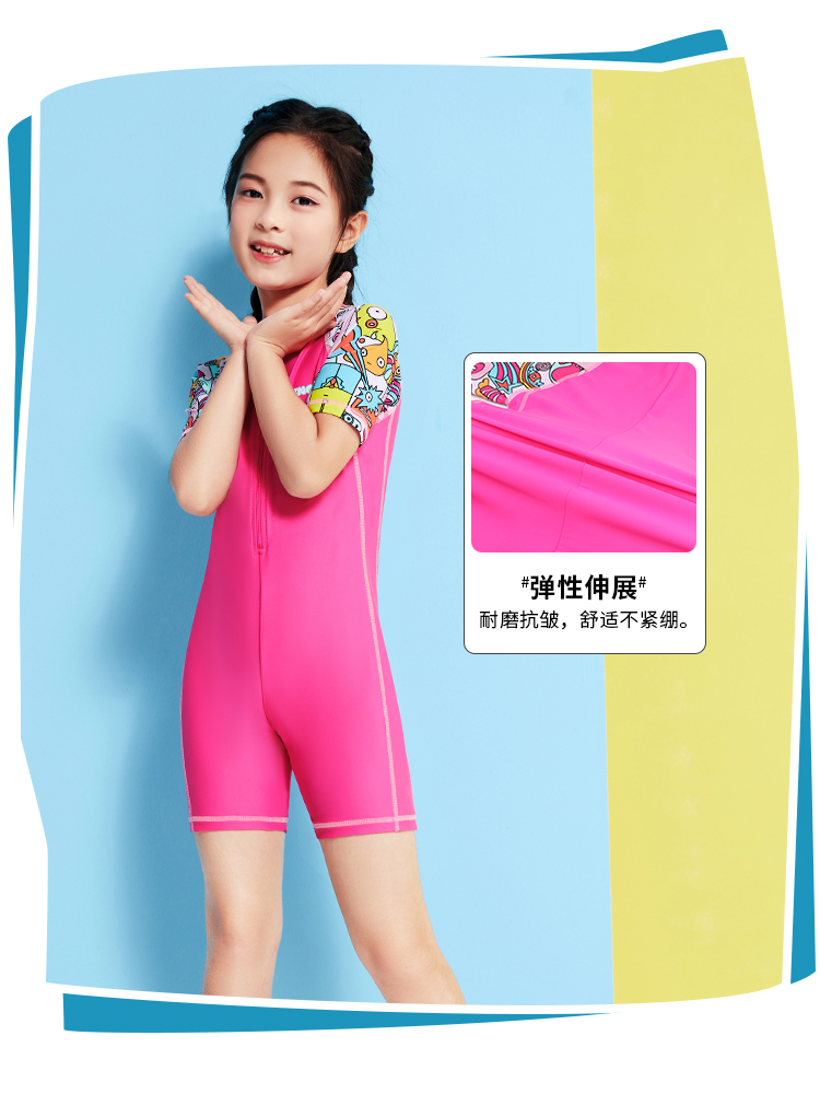 Y0577,女童連體泳衣,圖片4