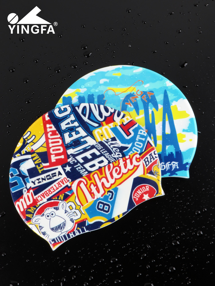 CN201,印花泳帽,圖片1