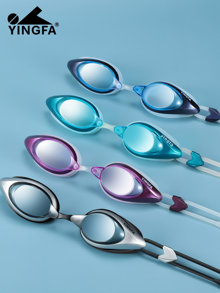 E810AF,防霧高清平光泳鏡,圖片1