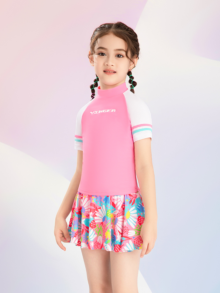 Y0539,女童分體裙式泳衣,圖片5