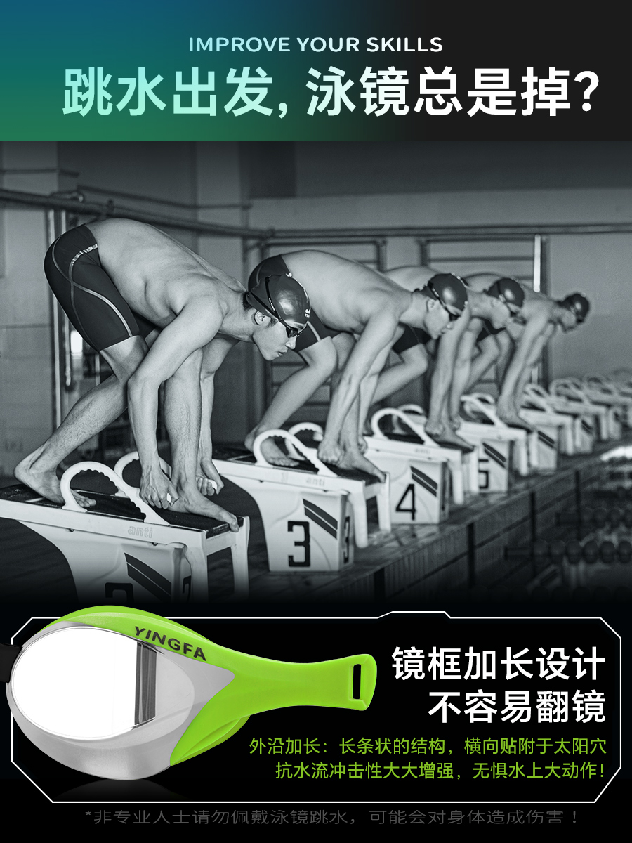 Y780AF(M),競(jìng)速鍍膜泳鏡,圖片4