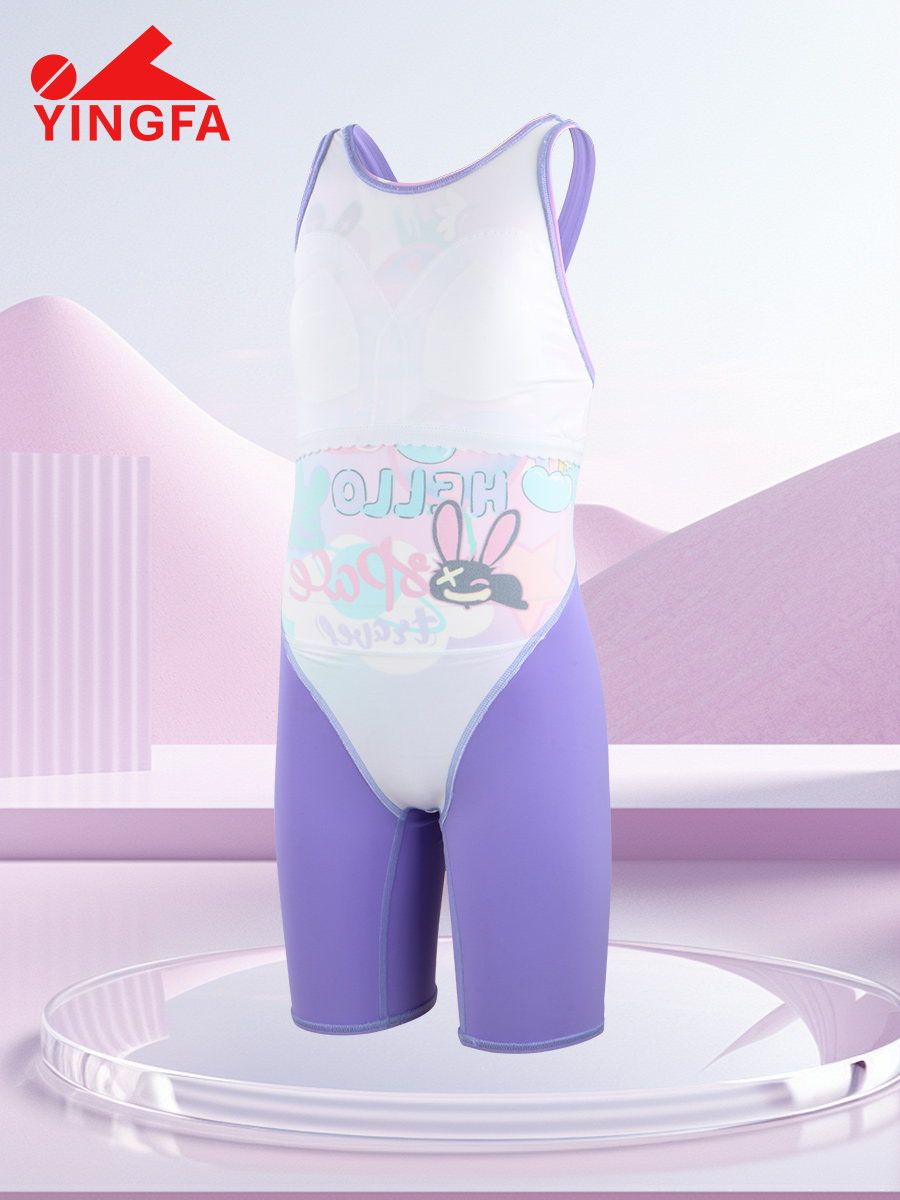 25U202,女童連體五分泳衣,圖片5