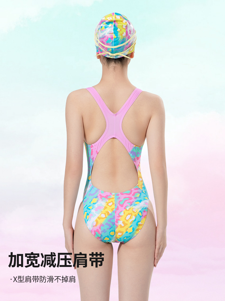 8066(kids),女童連體三角泳衣,圖片5